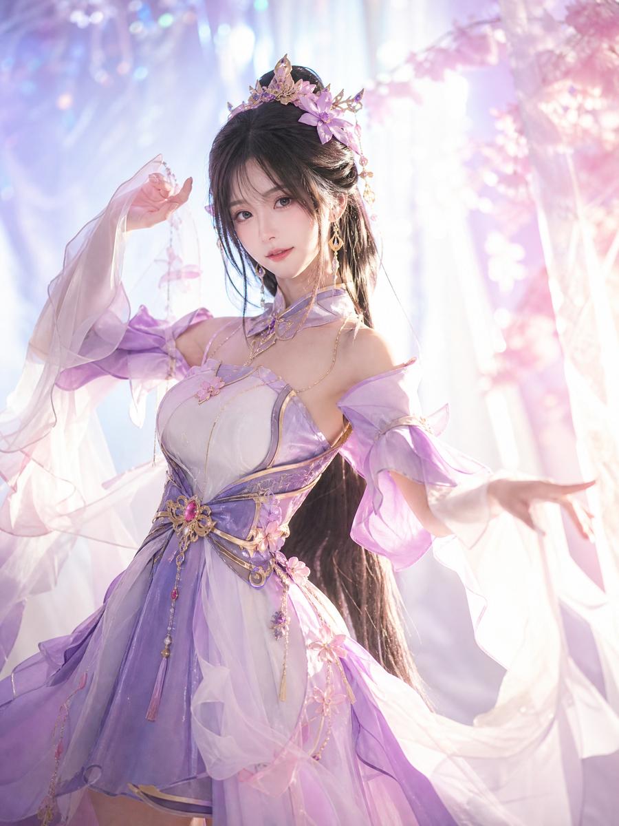 暗网 cosplay视频演示：汉服古风造型全过程